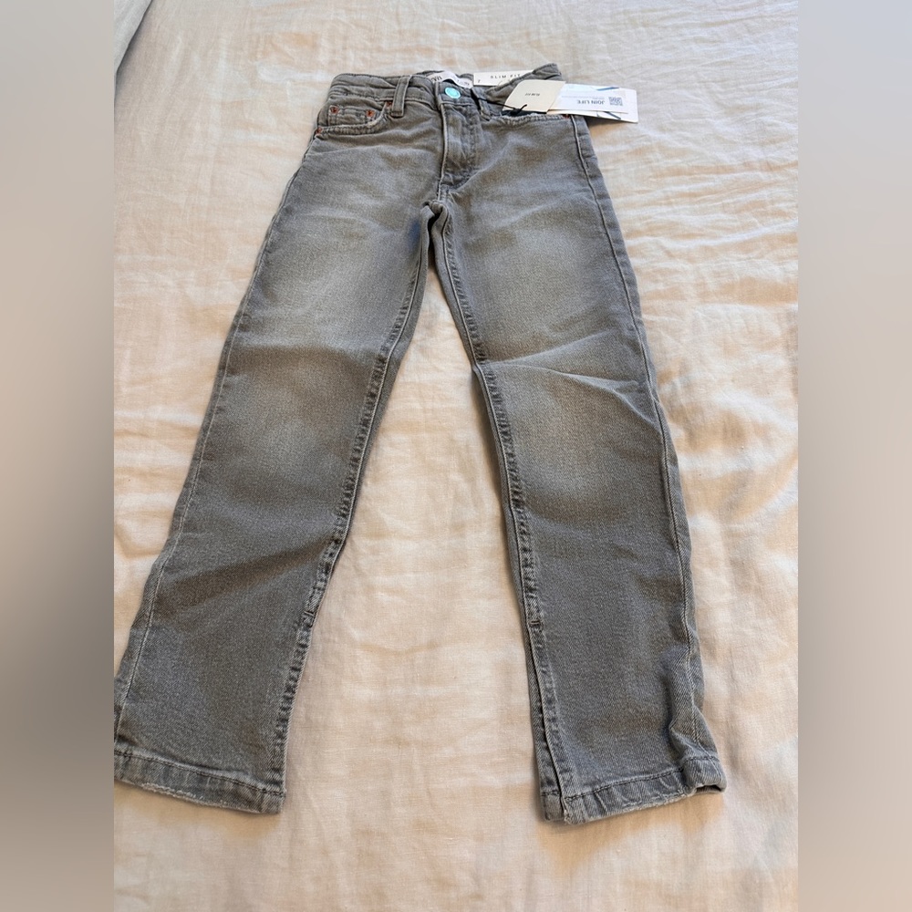 Brand New Zara kids Jeans size 7 (Slim fit) Gray